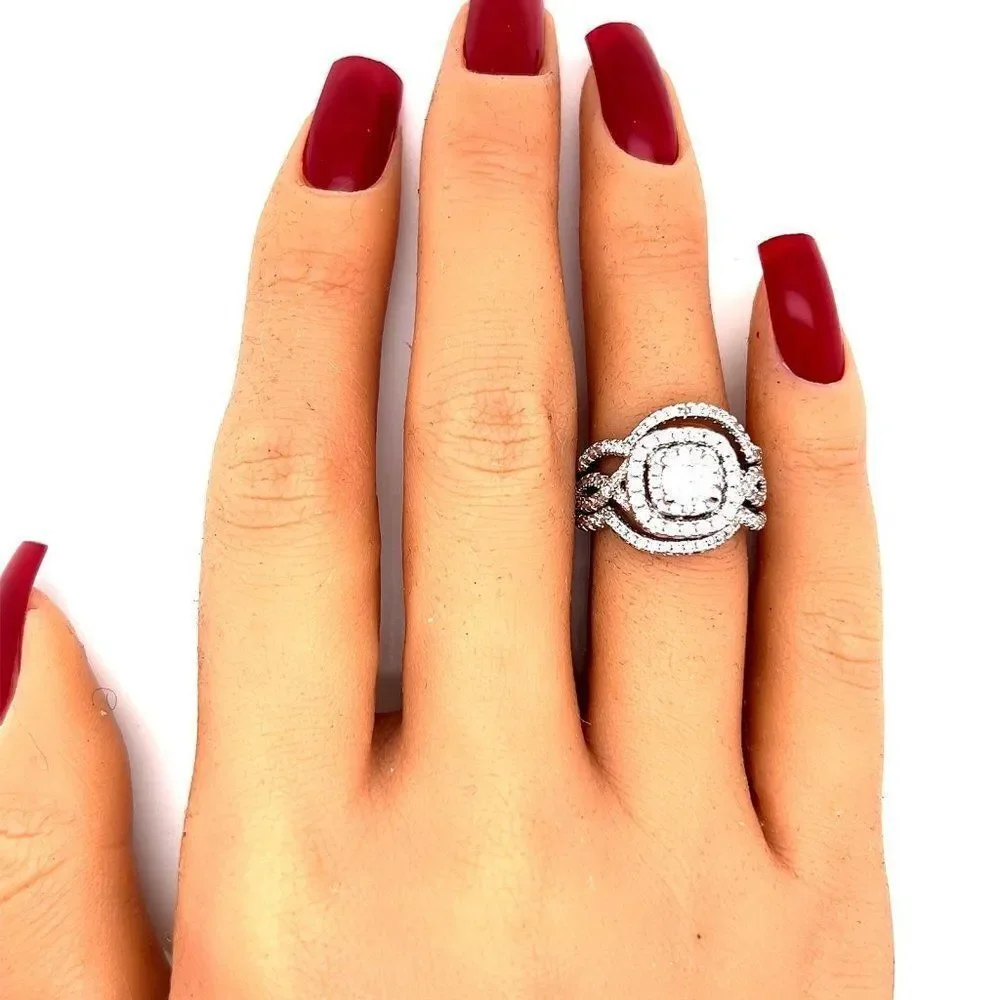 ‎Sparkly 3-Piece Ring Set